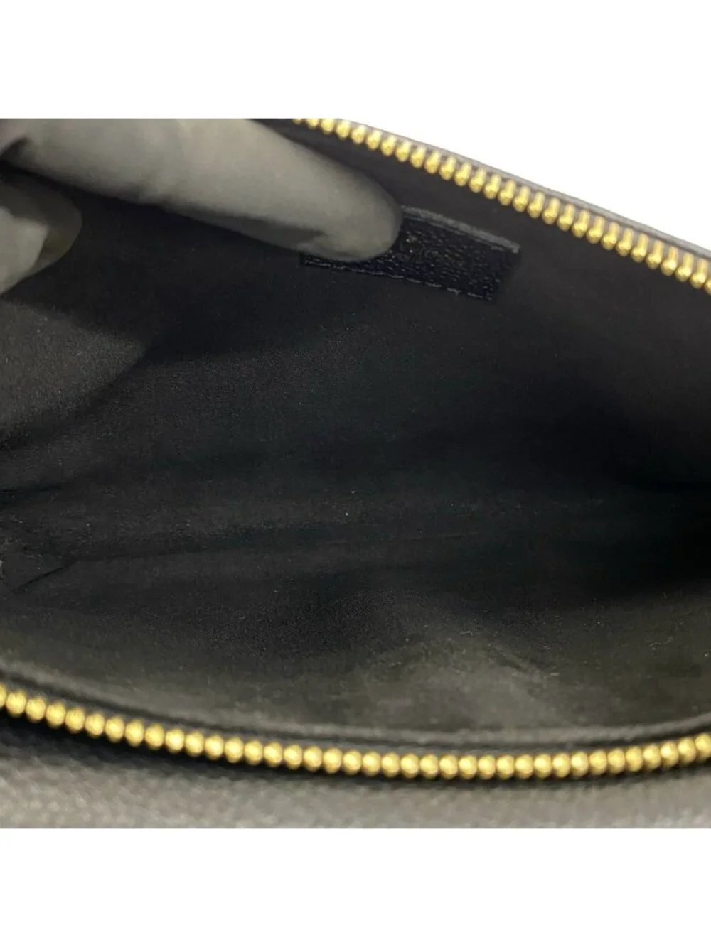 Louis Vuitton Monogram Empreinte Leather Shoulder Bag Black
